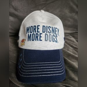 Disney Adjustable "More Disney, More Dogs" White/Blue Hat